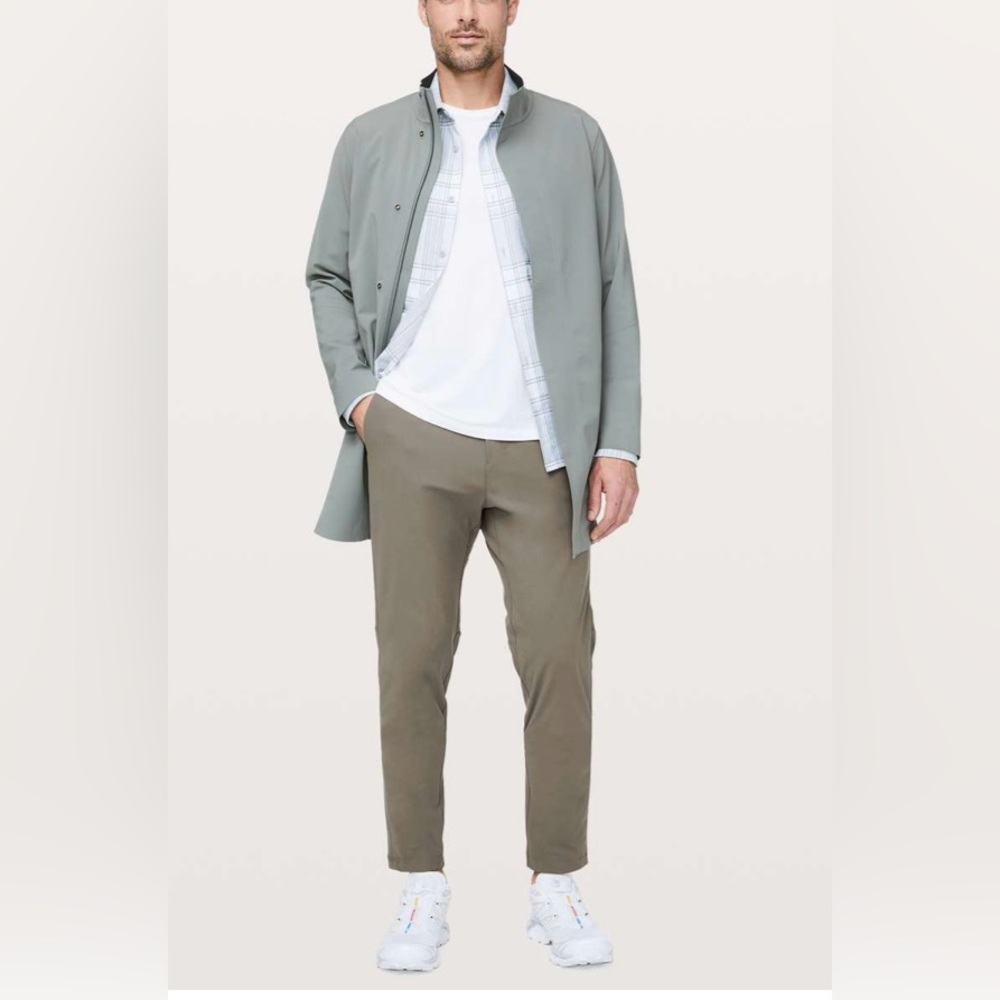 Lululemon Men’s Sz 38 ABC Classic-fit Khaki 5-pocket Warpstreme  Trouser Pants